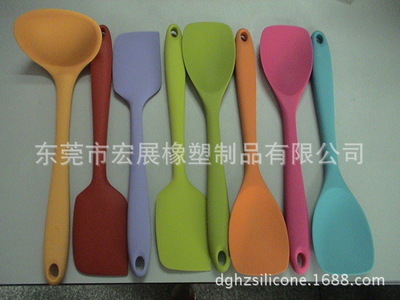 【专业生产硅胶厨具,硅胶汤勺,硅胶厨房用具,厨具套装,硅胶产品】价格,厂家,图片,锅铲,东莞市宏展橡塑制品-